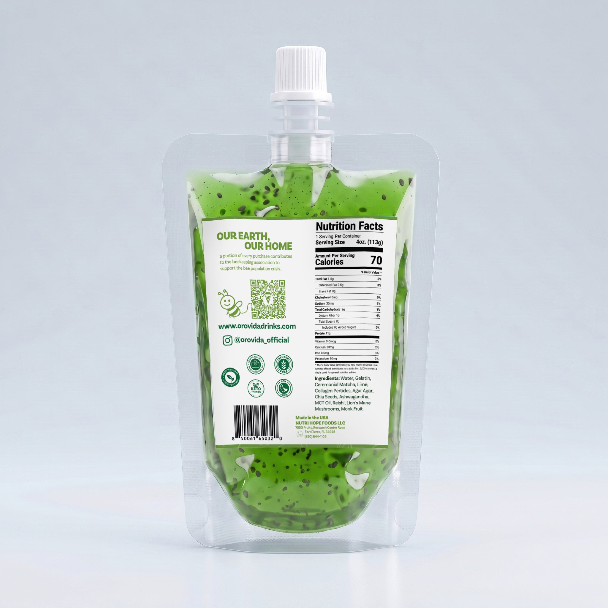 Celestial Matcha Gelatin - Orovida