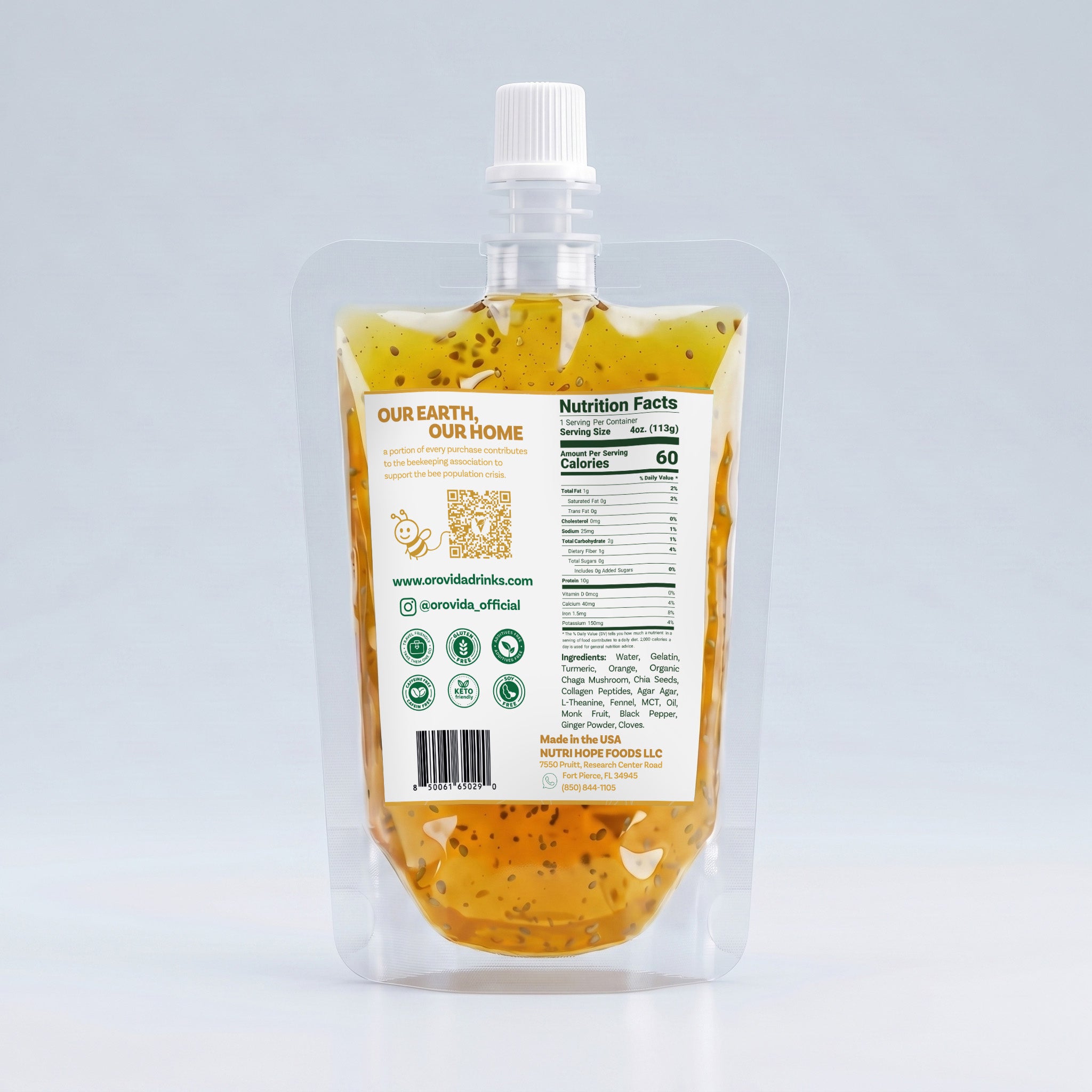 Turmeric Golden Gelatin - Orovida